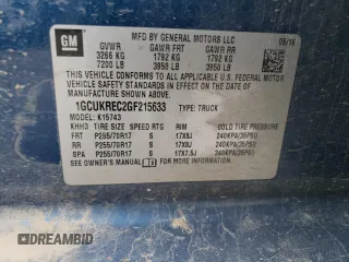 2016 Chevrolet Silverado 1500 LT with VIN 1GCUKREC2GF215633, listed as a Copart auction lot 83701444 with 172,062 mi miles and Clean Title. Bid and sale history available at DreamBid. Image 12.