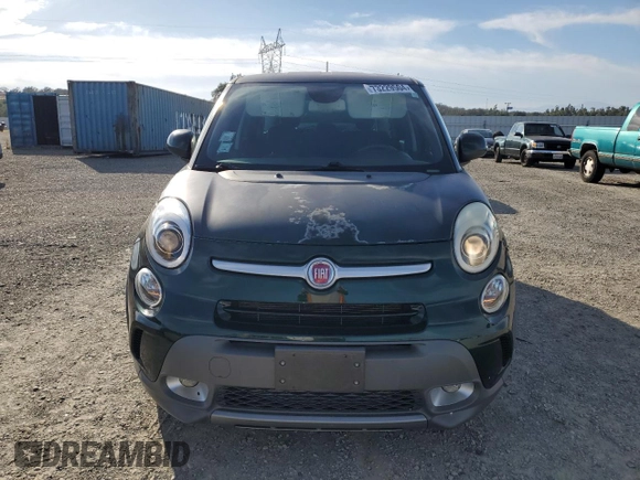 2014 FIAT 500L Trekking with VIN ZFBCFADH7EZ029440, listed as a Copart auction lot 73229504 with 55,402 mi miles and Salvage Title. Bid and sale history available at carsss.com. Image 5.