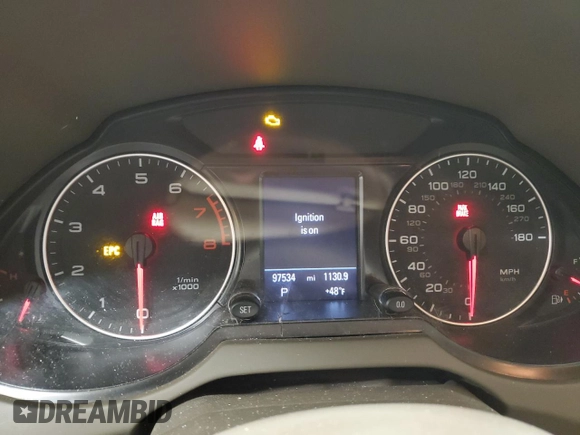 2010 Audi Q5 Premium Plus with VIN WA1LKAFP7AA004585, listed as a Copart auction lot 51585445 with 97,534 mi miles and Salvage title. Bid and sale history available at DreamBid. Image 9.