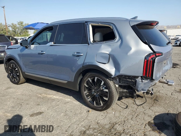 2024 Kia Telluride SX with VIN 5XYP54GC9RG530420, listed as a Copart auction lot 58373725 with 13,035 mi miles and Salvage title. Bid and sale history available at DreamBid. Image 2.