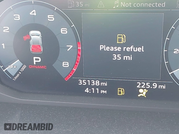 2020 Audi Q3 S line Premium with VIN WA1DECF35L1073234, listed as a IAAI auction lot 41807959 with 35,138 mi miles. Bid and sale history available at carsss.com. Image 15.