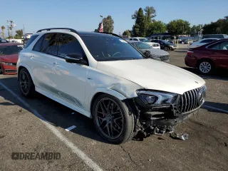 2023 Mercedes-Benz GLE 53 AMG with VIN 4JGFB6BBXPA855245, listed as a Copart auction lot 73234834 with 13,977 mi miles and Salvage title. Bid and sale history available at DreamBid. Image 4.
