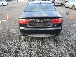 2013 Audi S8 with VIN WAUD2AFDXDN007961, listed as a Copart auction lot 45723835 with 57,477 mi miles and Salvage Title. Bid and sale history available at carsss.com. Image 6.