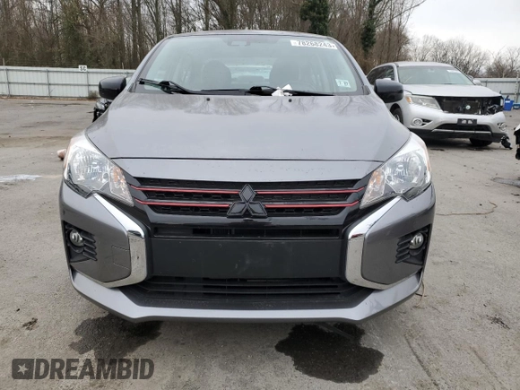 2022 Mitsubishi Mirage G4 ES with VIN ML32FUFJ6NHF04209, listed as a Copart auction lot 78268243 with 17,933 mi miles and Salvage Title. Bid and sale history available at carsss.com. Image 5.