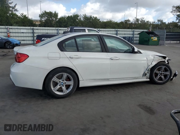 2015 BMW 3 Series 328i with VIN WBA3A5C51FP605057, listed as a Copart auction lot 45147775 with 121,448 mi miles and Salvage Title. Bid and sale history available at carsss.com. Image 3.
