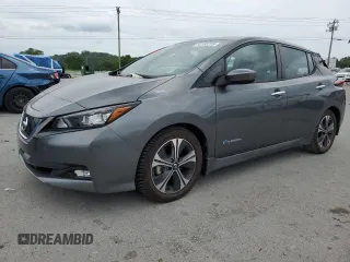 2018 Nissan LEAF SV with VIN 1N4AZ1CP9JC308525, listed as a Copart auction lot 54156725 with 4,596 mi miles and Salvage title. Bid and sale history available at DreamBid. Image 1.