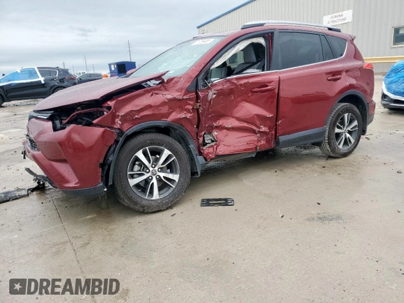 2018 Toyota RAV4 XLE with VIN 2T3WFREV7JW429781, listed as a Copart auction lot 51759485 with 72,792 mi miles and Salvage Title. Bid and sale history available at DreamBid. Image 1.