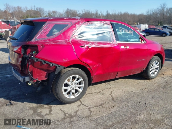 2019 Chevrolet Equinox LT with VIN 2GNAXUEV2K6222519, listed as a IAAI auction lot 41744294 with 62,576 mi miles and . Bid and sale history available at carsss.com. Image 4.