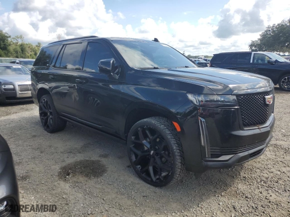 2022 Cadillac Escalade Sport Platinum with VIN 1GYS4GKT6NR125966, listed as a Copart auction lot 73709344 with 0 mi miles and Non Repairable. Bid and sale history available at carsss.com. Image 4.