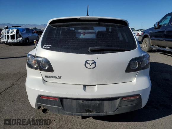 2008 Mazda 3 s GT *Ltd Avail* with VIN JM1BK344081143909, listed as a Copart auction lot 85581574 with 166,578 mi miles and Salvage Title. Bid and sale history available at carsss.com. Image 6.