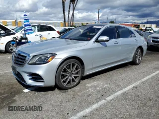 2018 Mercedes-Benz S 560 with VIN WDDUG8DB9JA368265, listed as a Copart auction lot 47492885 with 31,007 mi miles and Salvage Title. Bid and sale history available at carsss.com. Image 1.