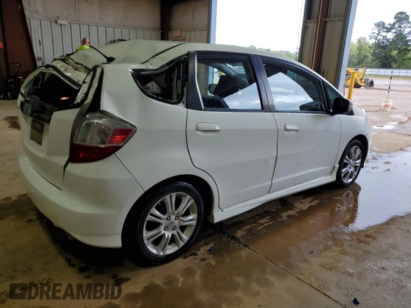 2009 Honda Fit Sport with VIN JHMGE88419S026712, listed as a Copart auction lot 51165865 with 54,586 mi miles and Salvage Title. Bid and sale history available at carsss.com. Image 3.