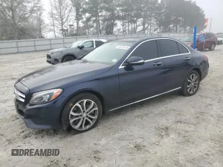 2015 Mercedes-Benz C-Class C 300 Luxury with VIN 55SWF4KB8FU016521, listed as a Copart auction lot 49176115 with 141,339 mi miles and Salvage Title. Bid and sale history available at carsss.com. Image 1.
