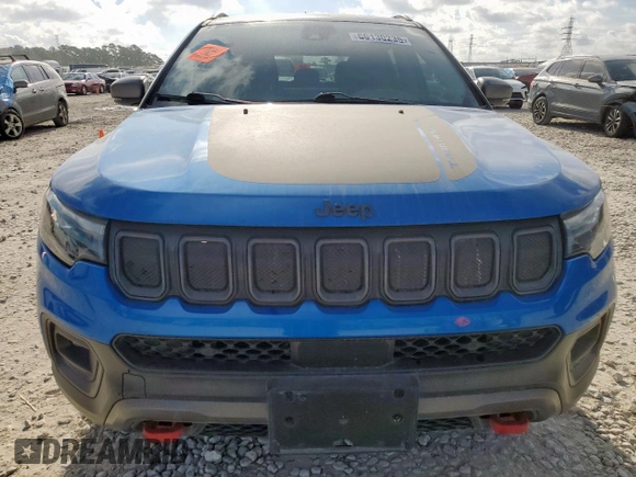 2022 Jeep Compass Trailhawk with VIN 3C4NJDDB6NT162831, listed as a Copart auction lot 66130235 with 34,762 mi miles and Salvage title. Bid and sale history available at DreamBid. Image 5.