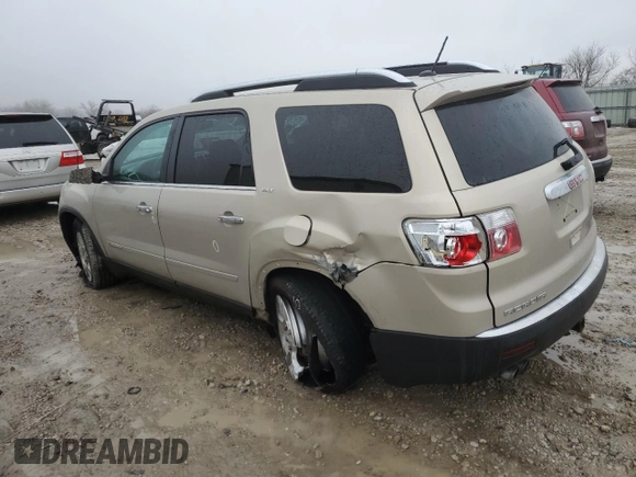 2008 GMC Acadia SLT1 with VIN 1GKER23708J172958, listed as a Copart auction lot 43208455 with Not Provided miles and Salvage Title. Bid and sale history available at DreamBid. Image 2.