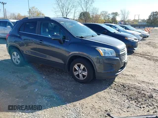 2016 Chevrolet Trax LT with VIN 3GNCJPSB7GL265388, listed as a IAAI auction lot 40809653 with 114,847 mi miles. Bid and sale history available at carsss.com. Image 1.