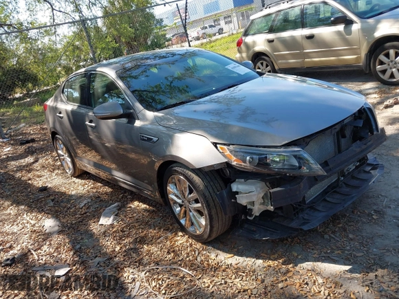 2014 Kia Optima SXL Turbo with VIN 5XXGR4A69EG284510, listed as a IAAI auction lot 41901608 with 81,877 mi miles and . Bid and sale history available at DreamBid. Image 1.