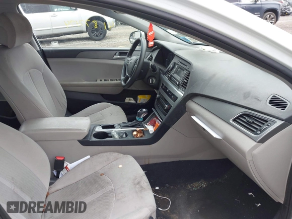 2016 Hyundai Sonata 2.4L with VIN 5NPE24AF5GH403642, listed as a IAAI auction lot 41877194 with 147,457 mi miles and . Bid and sale history available at carsss.com. Image 5.