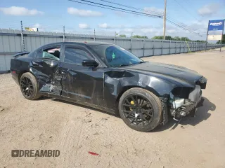 2014 Dodge Charger SXT z VIN 2C3CDXHG1EH334671, wystawiony jako Copart lot #54814145 z przebiegiem 97 996 mil mil oraz Szkoda całkowita • Salvage title. Historia ofert i sprzedaży dostępna na DreamBid. Obrazek 4.