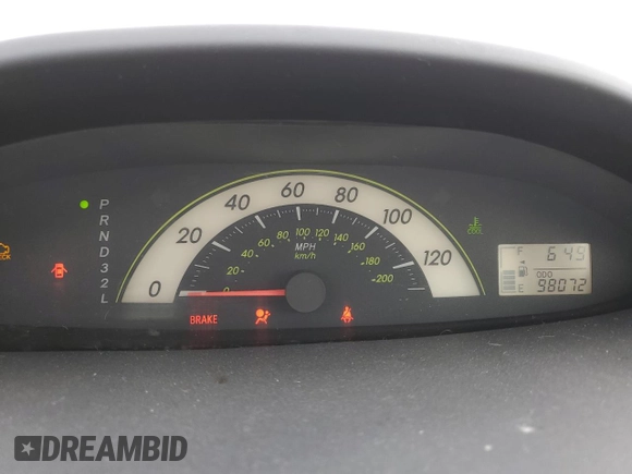 2008 Toyota Yaris with VIN JTDBT923184029555, listed as a Copart auction lot 50807755 with 98,072 mi miles and Salvage Title. Bid and sale history available at DreamBid. Image 9.