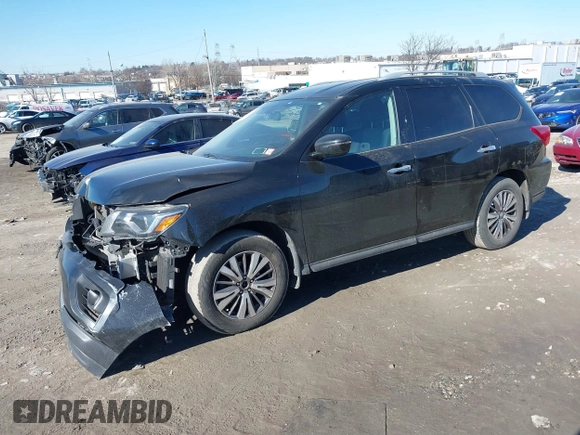 2017 Nissan Pathfinder SV with VIN 5N1DR2MM2HC693059, listed as a IAAI auction lot 41584629 with 112,379 mi miles. Bid and sale history available at carsss.com. Image 20.