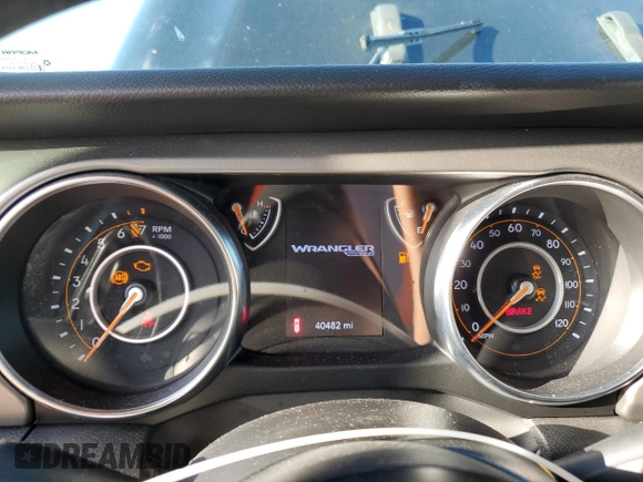2022 Jeep Wrangler Sport with VIN 1C4HJXAG3NW234819, listed as a Copart auction lot 73094974 with 40,482 mi miles and Non Repairable. Bid and sale history available at DreamBid. Image 9.
