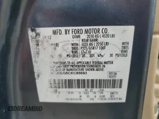2012 Ford Escape Limited with VIN 1FMCU0EG5CKC85693, listed as a Copart auction lot 51789465 with 173,696 mi miles and Salvage Title. Bid and sale history available at DreamBid. Image 13.
