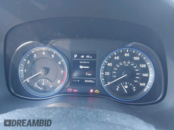 2018 Hyundai Kona SE with VIN KM8K1CAA1JU072474, listed as a IAAI auction lot 41191029 with 85,450 mi miles. Bid and sale history available at carsss.com. Image 7.