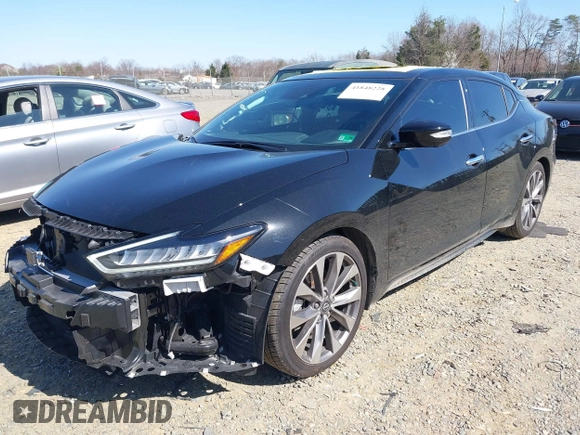 2023 Nissan Maxima Platinum with VIN 1N4AA6FV4PC504993, listed as a IAAI auction lot 41848228 with 27,585 mi miles. Bid and sale history available at carsss.com. Image 18.