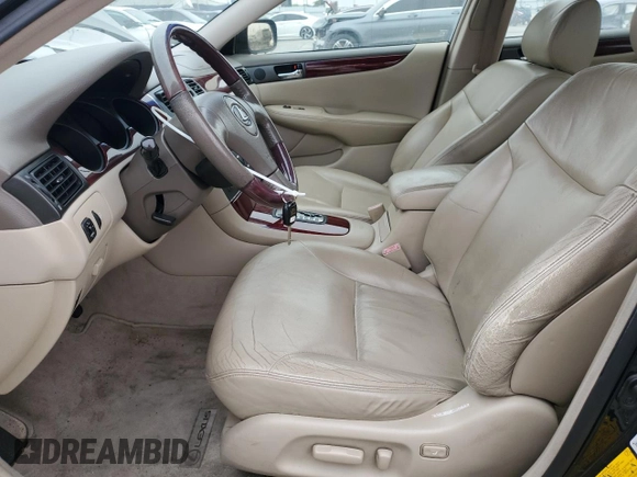 2002 Lexus ES 300 with VIN JTHBF30G520049637, listed as a Copart auction lot 58235085 with 123,290 mi miles and Salvage title. Bid and sale history available at DreamBid. Image 7.