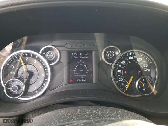 2020 Ram 2500 Big Horn with VIN 3C6UR5DJ3LG139859, listed as a Copart auction lot 83535444 with 80,923 mi miles and Salvage Title. Bid and sale history available at carsss.com. Image 8.