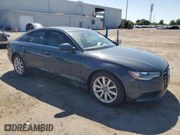 2013 Audi A6 Premium Plus with VIN WAUGFAFC9DN053872, listed as a Copart auction lot 54935735 with 117,804 mi miles and Clean title. Bid and sale history available at DreamBid. Image 4.