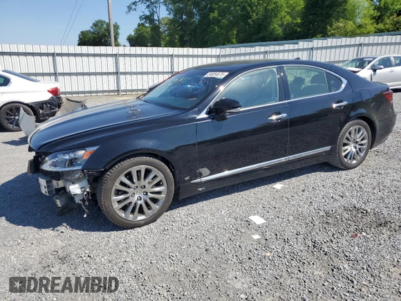 2015 Lexus LS 460 z VIN JTHBL5EF3F5137129, wystawiony jako Copart lot #54654675 z przebiegiem 62 489 mil mil oraz Szkoda całkowita • Salvage title. Historia ofert i sprzedaży dostępna na DreamBid. Obrazek 1.