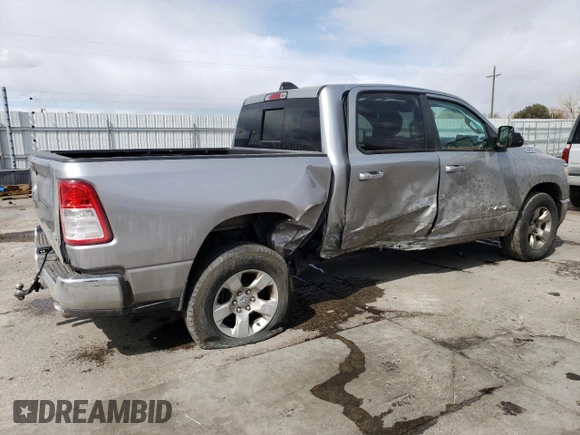 2019 Ram 1500 Big Horn/Lone Star with VIN 1C6SRFFT3KN540734, listed as a Copart auction lot 49531545 with 81,230 mi miles and Salvage Title. Bid and sale history available at carsss.com. Image 3.