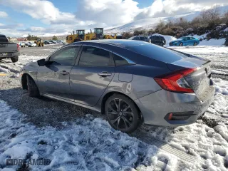 2019 Honda Civic Sedan Sport with VIN 2HGFC2F82KH506102, listed as a Copart auction lot 44227105 with 107,452 mi miles and Salvage Title. Bid and sale history available at carsss.com. Image 2.