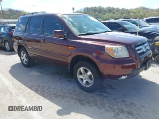 2008 Honda Pilot EX-L z VIN 5FNYF28668B007019, wystawiony jako IAAI lot #41991301 z przebiegiem 209 334 mil mil oraz . Historia ofert i sprzedaży dostępna na DreamBid. Obrazek 1.