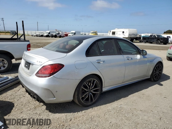 2019 Mercedes-Benz C 43 AMG с VIN 55SWF6EB6KU285618, выставлен на аукционе Copart как лот 58557465 с пробегом 34 990 миль миль и Списание • Salvage title. История ставок и продаж доступна на DreamBid. Изображение 3.