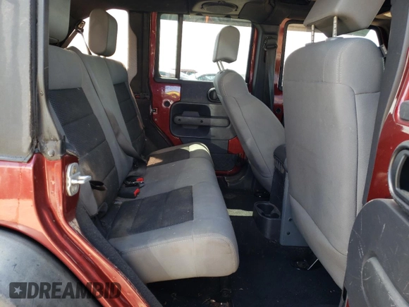 2008 Jeep Wrangler Unlimited X with VIN 1J8GA391X8L592843, listed as a Copart auction lot 53047215 with 239,726 mi miles and Salvage Title. Bid and sale history available at DreamBid. Image 10.