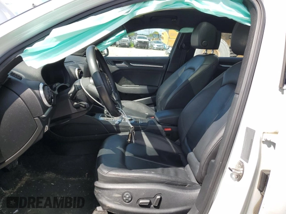 2017 Audi A3 Premium Plus with VIN WAUJ8GFF7H1006110, listed as a Copart auction lot 57037504 with 176,660 mi miles and Salvage Title. Bid and sale history available at DreamBid. Image 7.