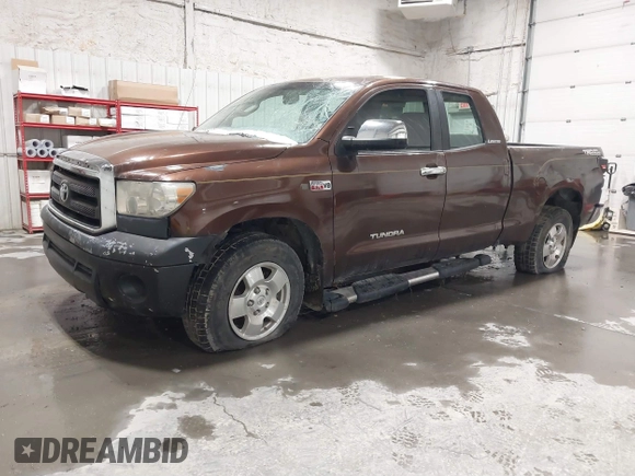 2007 Toyota Tundra SR5 with VIN 5TFBT54187X007232, listed as a IAAI auction lot 41848302 with 168,324 mi miles and . Bid and sale history available at DreamBid. Image 2.