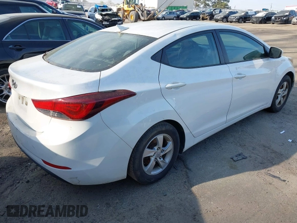2014 Hyundai Elantra SE with VIN 5NPDH4AE6EH506342, listed as a IAAI auction lot 41913469 with 184,869 mi miles and . Bid and sale history available at DreamBid. Image 4.
