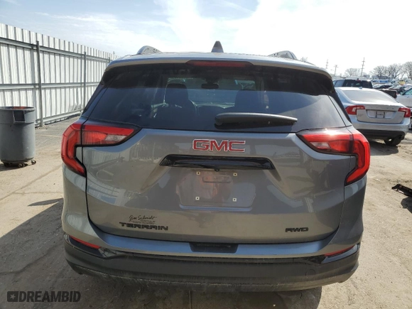 2020 GMC Terrain SLE with VIN 3GKALTEV9LL106427, listed as a Copart auction lot 48822495 with 66,473 mi miles and Salvage Title. Bid and sale history available at carsss.com. Image 6.