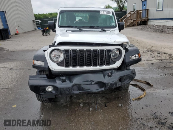 2024 Jeep Wrangler Sport S with VIN 1C4PJXDG3RW173078, listed as a Copart auction lot 57075565 with 26,661 mi miles and Salvage title. Bid and sale history available at DreamBid. Image 5.