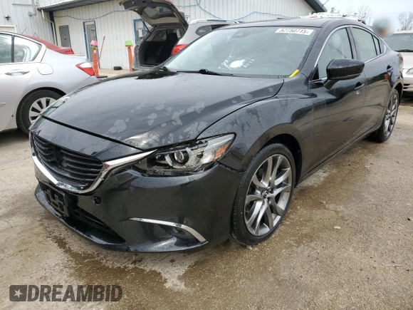 2017 Mazda 6 Grand Touring with VIN JM1GL1W51H1114366, listed as a Copart auction lot 52750715 with 79,792 mi miles and Salvage Title. Bid and sale history available at carsss.com. Image 1.