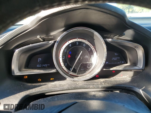 2015 Mazda 3 S Grand Touring with VIN JM1BM1M31F1274446, listed as a Copart auction lot 44356205 with 160,149 mi miles and Salvage Title. Bid and sale history available at DreamBid. Image 9.