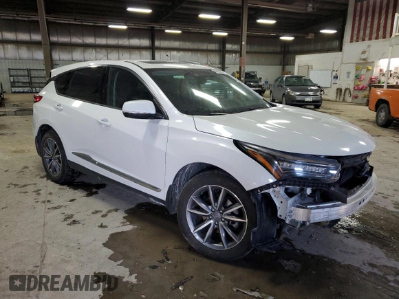 2021 Acura RDX w/Technology Package with VIN 5J8TC2H5XML008922, listed as a Copart auction lot 46092355 with 49,954 mi miles and Salvage Title. Bid and sale history available at carsss.com. Image 4.