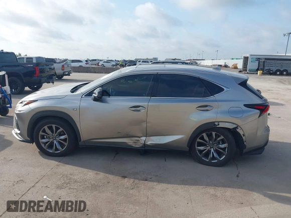 2020 Lexus NX 300 F Sport with VIN JTJSARBZ7L2175681, listed as a IAAI auction lot 42551410 with 49,965 mi miles and . Bid and sale history available at DreamBid. Image 14.