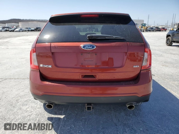 2014 Ford Edge SEL with VIN 2FMDK3JC2EBB62607, listed as a Copart auction lot 49678765 with 130,199 mi miles and Salvage Title. Bid and sale history available at carsss.com. Image 6.