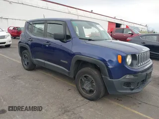 2018 Jeep Renegade Sport with VIN ZACCJBAH9JPJ00875, listed as a IAAI auction lot 41134090 with 127,574 mi miles and . Bid and sale history available at DreamBid. Image 1.