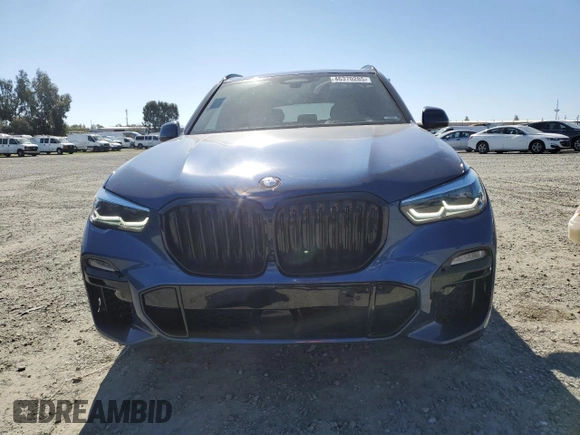 2021 BMW X5 M50i with VIN 5UXJU4C06M9G60154, listed as a Copart auction lot 46370285 with 54,221 mi miles and Salvage Title. Bid and sale history available at carsss.com. Image 5.